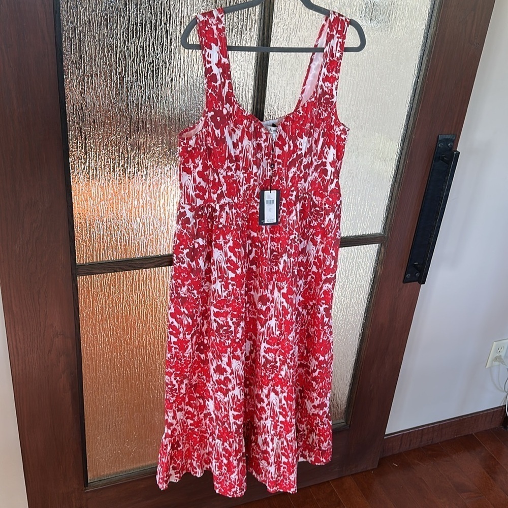 Aureta Square-Neck Corset A-Line Dress | Anthropologie size Large NWT - Picture 11 of 16